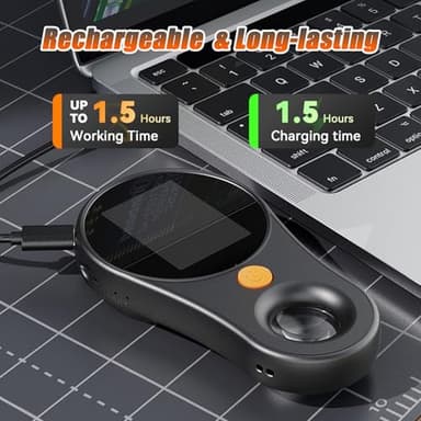 Handheld Digital Microscope Portable Microscope USB for Kids 2.0 inch IPS Color Screen,200w Pixel,500x Magnification,Built-in 8LED Lights Compatible with Windows,Mac OS(Black) - Image 5