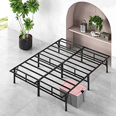 ZINUS SmartBase Compack Mattress Foundation, 14 Inch Metal Bed Frame, No Box Spring Needed, Sturdy Steel Slat Support, King - Image 9