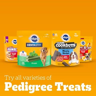Pedigree Dentastix Large Breed Dog Treats, Original, Beef & Fresh Flavor, 2.73 lb. Variety Pack (51 Treats) - Image 11