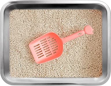 Kichwit Large Stainless Steel Cat Litter Box with High Sides, Metal Litter Pan for Cat, Non Stick Smooth Surface, Easy to Clean (17.5" L x 13.5" W x 7.9" H) - Image 5