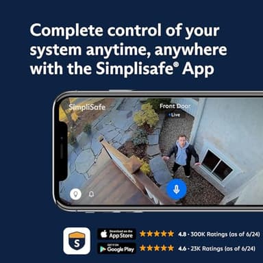 SimpliSafe 7 Piece Wireless Outdoor Camera Home Security System - Optional 24/7 Professional Monitoring - No Contract - Compatible with Alexa and Google Assistant - Image 11