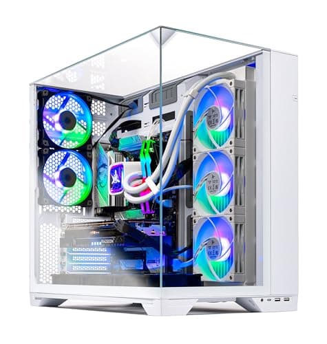 Skytech Gaming O11 Vision Desktop PC, Ryzen 7 9800X3D 4.7 GHz (5.2 GHz), AMD RX 9070XT 16GB, 2TB Gen4 NVMe SSD, 32GB DDR5 RAM 6000 RGB, 850W Gold ATX 3 PSU, 360mm ARGB AIO, Wi-Fi, Win 11 - Image 1