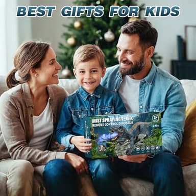 Sunrad Remote Control Dinosaur Toys for Kids 3-5 4-7 8-12 Year Old, Electronic RC Robot Dinosaur with Spray & Light & Roar, Realistic Walking T-Rex Toys Birthday Gifts for Boys Girls - Image 6