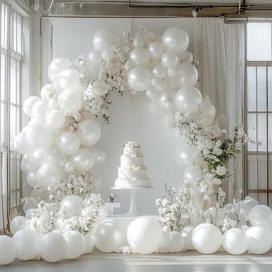 PartyWoo Pearl White Balloons 140pcs Different Sizes Pack of 18 12 10 5 Inch Metallic White Latex Balloon Arch Kit Garland for Wedding Graduation Baby Shower Birthday Party Decorations White-Z30 - Image 4