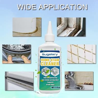 Sugelary Mold Stain Cleaner Gel, 5 fl oz Multi Home Stain Cleaning Gel for Washing Machine Seals, Fridge Gaskets, Tile Grout, Sink and Bathroom Use - Image 3