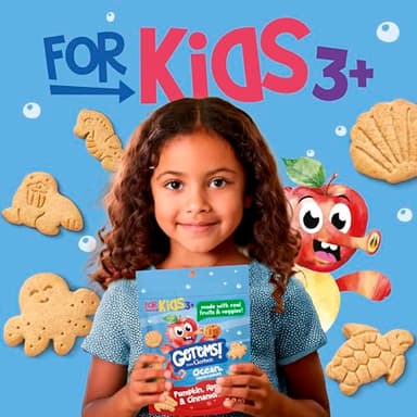 Get'ems! from Gerber Pumpkin, Apple & Cinnamon Ocean World Cookies, Kids Snack Made with Real Veggies & Fruits, Iron & Vitamin E - Image 6