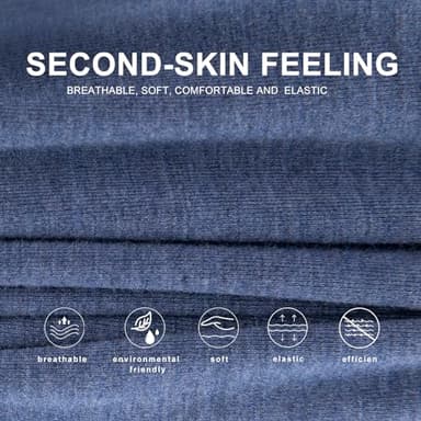 BAMBOO COOL Mens Boxers Short Classic Fit Soft Casual Underwear Loose Comfortable Breathable Boxer Shorts for Men (5 Pack), Large - Image 2