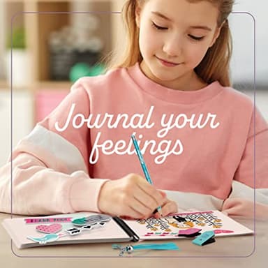 Pretty Me DIY Journal Kit for Girls - Gift for 8-14 Year Old Girl - Cool Birthday Gifts Ideas for Teens - Fun, Cute Art & Crafts Kits for Tween Teenage Kids- Scrapbook & Diary Supplies Toy Set - Image 7