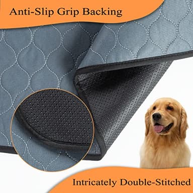 Bunlitent Washable Pee Pads for Dogs 72x72, 2 Pack, Extra Large Reusable Puppy Pads, Dog Training Pads with Quick Dry, Large Anti-Slip Dog Pee Pads, Whelping Pads, Potty Pad - Image 4