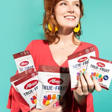 Albanese World's Best True to Fruit™ – American Favorite Fruits Gummies, 2.5oz Bag (Pack of 12), Individually Wrapped Soft & Chewy Candy Snacks - Image 9