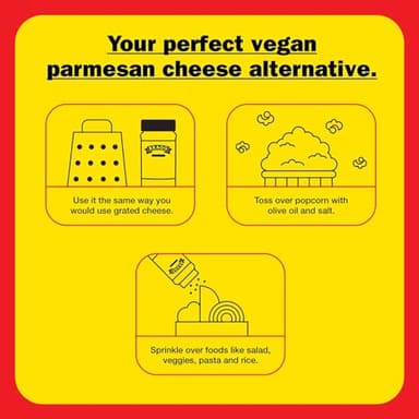 Bragg Premium Nutritional Yeast Seasoning - Vegan, Gluten Free – Good Source of Protein & Vitamins – Nutritious Savory Parmesan Cheese Substitute (Original, 12 Ounce (Pack of 1)) - Image 5