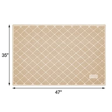 Niubya Premium Cat Litter Mat, 47" Long x 35" Wide, Non-Slip and Waterproof Design, Soft on Paws, Easy to Clean - Image 7