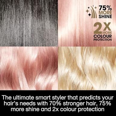 ghd Platinum+ Styler - 1” Smart Flat Iron Hair Straightener - Professional Ceramic Styling Tool with Predictive Heat Control and Automatic Shut-Off - More Shine and More Color Protection - Black - Image 7