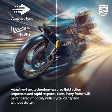 Philips New 24 inch Frameless Full HD (1920 x 1080) 100Hz Monitor, VESA, HDMI x1, VGA Port x1, Eye Care, 4 Year Advance Replacement Warranty, 241V8LB, Black - Image 3