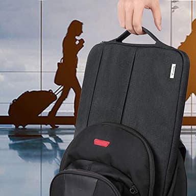 Voova Laptop Sleeve Carrying Case 13 13.6 Inch Compatible with MacBook Air 13 M1/M2/M3/M4, MacBook Pro 13/14, IPad Pro 13, Waterproof Slim Computer Cover Bag, Black - Image 6