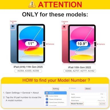 Fintie Kids Friendly Case for iPad (A16) 11th Generation 11 Inch (2025), iPad 10th Generation 10.9 Inch (2022), Fully-Body Rugged Heavy Duty Shockproof Protective Case with Kickstand, Purple - Image 2