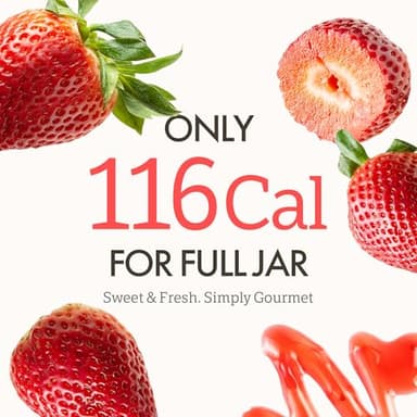 My Normal Low Calorie Strawberry Jam - Diabetic-Friendly, Strawberry 50% Fruit Jelly with Allulose, Keto & Zero Sugar Jam - Only 4 Ingredients, No Artificial Additives (320g, 11.28 oz) - Image 4