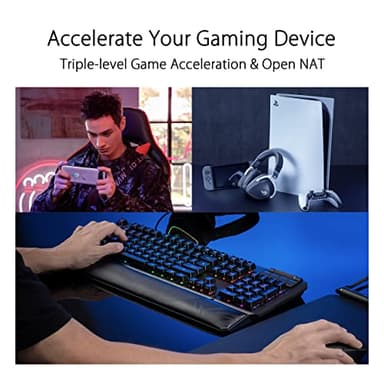 ASUS ROG Rapture GT6 (2PK) AX10000 Tri-Band WiFi 6 Gaming Mesh System, Covers up to 5,800 sq ft, 2.5 Gbps Port, Triple-Level Game Acceleration, UNII 4, Free Lifetime Internet Security, Moonlight White - Image 4