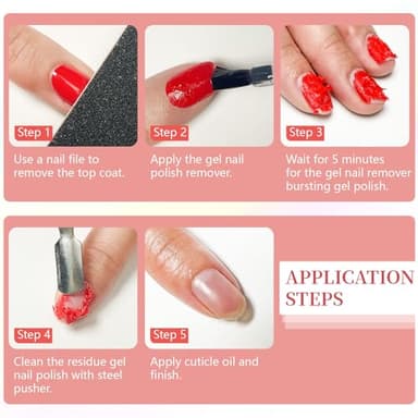 JODSONE 15ML Gel Nail Remover No Need Soaking or Wrapping Gel Remover for Nails 3-5 Minutes Easy And Quick - Image 6