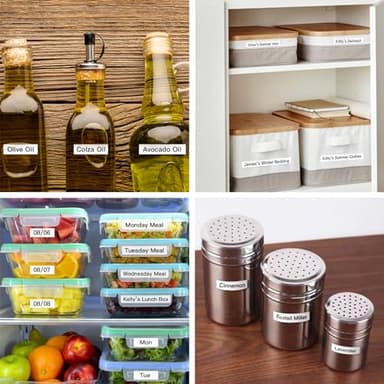 SUPVAN E10 Bluetooth Label Maker Machine with Tape, Continuous Waterproof Label, Versatile App with 35 Fonts and 1k+ Icons, Inkless Labeler for Home, Kitchen, School, Office Organization, Black - Image 5