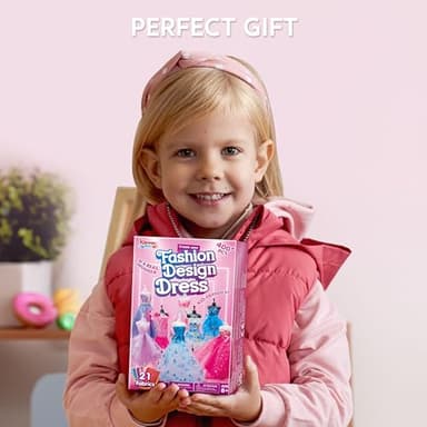 Klever Kits 400+PCS Fashion Design Crafts for Kids, Art and Crafts, DIY Sewing Kits with 3 Mannequins for Girls Aged 8-12, Birthday Presents, Toys for Kids - Image 8