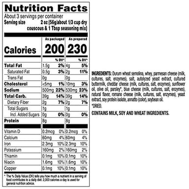 Near East Couscous Mix, Parmesan Cheese, 5.9oz Boxes (12 Pack) - Image 10