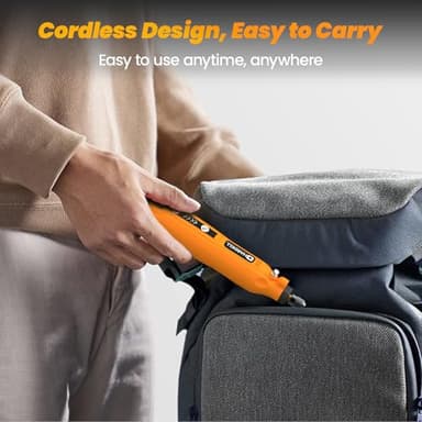 HARDELL Mini Cordless Rotary Tool, 5-Speed and USB Charging Rotary Tool Kit with 69 Accessories, Multi-Purpose 3.7V Power Rotary Tool for Sanding, Polishing, Drilling, Etching, Engraving, DIY Crafts - Image 6