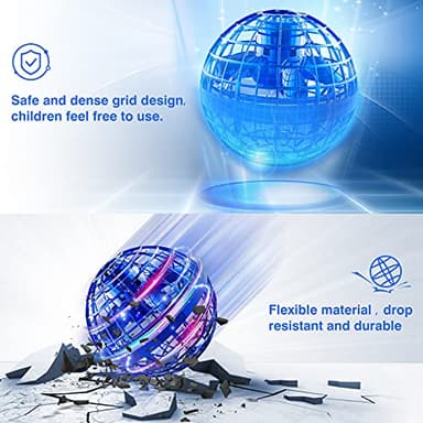 Ciniffo Flying Orb Ball 2025, Hand Controlled Boomerang Spinner Mini Drone Cosmic Globe Toy, Cool Toys Gift for 6 7 8 9 10+ Year Old Boys Girls Teens Outdoor Toys(Blue) - Image 5