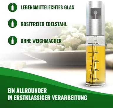 Oilsprayer for Olive & Vine Oil Spray Bottle, Continuous Spray, 3 OZ, for Cooking, Salad Dressing, BBQ and More - Image 4