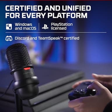 HyperX SoloCast – USB Condenser Gaming Microphone, for PC, PS4, PS5 and Mac, Tap-to-Mute Sensor, Cardioid Polar Pattern, great for Streaming, Podcasts, Twitch, YouTube, Discord,Black - Image 6