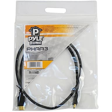Pyle Home 3-Feet High Speed HDMI Cable - HDMI Adapter w/ 24K Gold-Plated Connectors,Quad-Shielding Insulation for TV, Blu-Ray, Digital Cable and Satellite Boxes, PlayStation 3, Xbox 360 and More PHAA3 - Image 2