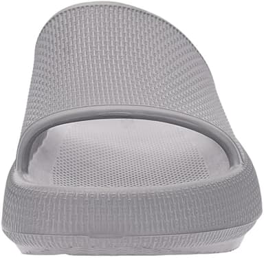 BRONAX Pillow Slippers for Women and Men | House Slides Shower Sandals | Cushioned Thick Sole 42-43 Grey - Image 3