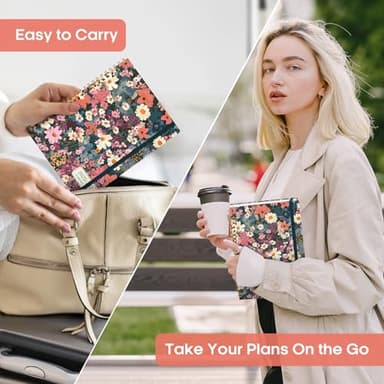 Academic Planner 2025-2026, Weekly and Monthly Calendar Planner Book, July 2025 – June 2026, Hardcover Organizer with Tabs, Perfect for Teachers, Students, Women & Men, A5 (6.4" x 8.5") - Flower - Image 7