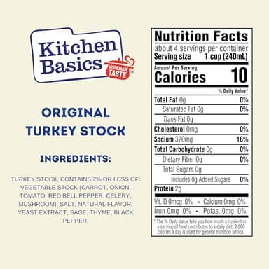 Kitchen Basics Turkey Stock - 32 oz Carton (Pack of 12) The Perfect Base for Your Savory Kitchen Recipes and Stocking Up - Image 2