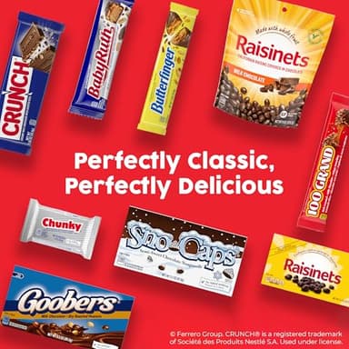 Butterfinger, CRUNCH and Baby Ruth Minis, Assorted Candy Bars, Great for Sharing, Bulk 90 Count Variety Pack, 32.4 oz - Image 8