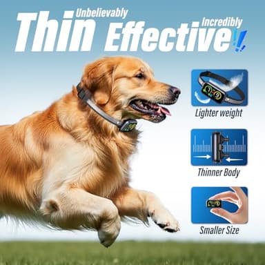 Dog Bark Collar, Smart Barking Collar with 4 Modes, 7 Adjustable Sensitivity for Barking Howling Whining, Automatic Anti Barking Device for Large Medium Small Dogs IP67 Waterproof for Indoor & Outdoor - Image 4