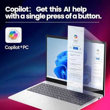 HP 17.3" Touchscreen Laptop, 13th Gen Intel 12-Core Ultra 7 255U, Copilot AI&12 Tops NPU, WiFi 6& BT 5.4, 32GB RAM DDR5&1TB SSD, Long Battery Life, Win 11 Pro with 2 in 1 Dock and Laptop Stand - Image 6