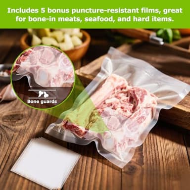 Bonsenkitchen Precut Vacuum Bags 100 Quart 8" x 12", BPA Free, Commercial Grade Textured Food Sealer Bag, Thick Embossed Bags for Storage and Sous Vide Cooking VB3205 - Image 5