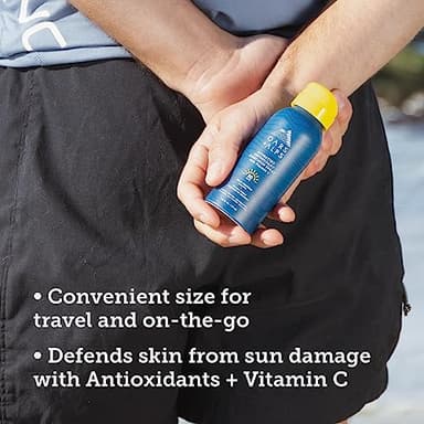 Oars + Alps Sunscreen Spray for Face & Body, SPF 50 Travel Size Sunscreen, Infused with Vitamin C & Antioxidants, No Residue, Water & Sweat Resistant, All Skin Types, Lightweight, Hydrating 1.87oz - Image 3