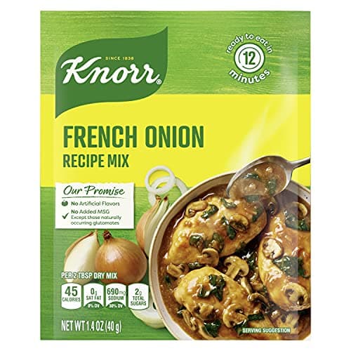 Knorr Soup Mix and Recipe Mix For Soups, Sauces and Simple Meals French Onion No Artificial Flavors 1.4 oz, Pack of 12 - Image 1