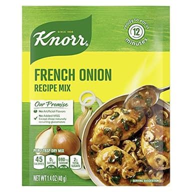 Knorr Soup Mix and Recipe Mix For Soups, Sauces and Simple Meals French Onion No Artificial Flavors 1.4 oz, Pack of 12 - Image 1