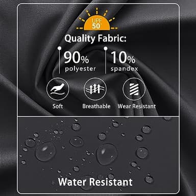 MIVEI Women's Hiking Cargo Skort Skirt High Waisted Golf Dressy Casual with Zipper Pockets Workout Sport Quick Dry Skirts Black - Image 6