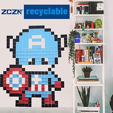 ZCZN 400 Sheets Pop-up Sticky Notes, 3 x 3 Inches, 4 Pads Bright Color Self-Stick Notes, 100 Sheets/Pad, Pink - Image 7