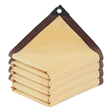 Shade Cloth - Pergola Sun Shade 90% Outdoor Shade Fabric with Grommets for Pergola Cover Patio Gazebo Deck Garden Porch Wheat(6 * 12FT) - Image 1