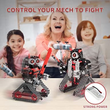 Opmind 5 in 1 STEM RC Robot Building Kit, APP & Remote Control Samurai/Ninja Blocks 419 Pcs, Erector Set RC Toy for Kids, DIY Build Science Educational Gift for Age 6 7 8 9 10 11 12+ Boys & Girls - Image 5
