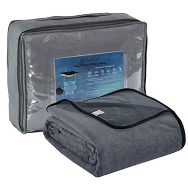 Softan Waterproof 100% Leak Proof Blanket for Baby Adults Pets Dogs Cats, Pee Proof, 3 Layer Protector for Bed, Sofa Couch and Other Furniture, 90"x90", Charcoal | Light Grey, Reversible Lightweight - Image 8