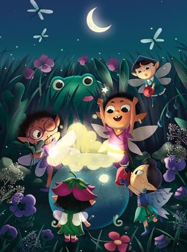 Ceaco - Glow in The Dark - Fireside Fairies - 100 Piece Jigsaw Puzzle - Image 2