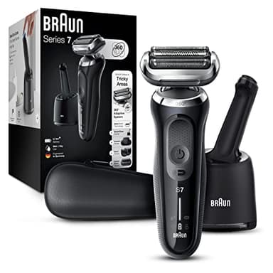 Braun Series 7 7085cc Flex Rechargeable Wet & Dry Men's Electric Shaver with Clean & Charge Station, Stubble & Beard Trimmer - Image 1