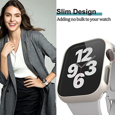 HASDON [12 Pack Case Compatible with Apple Watch 40mm SE 3 SE 2 Series 6 5 4 SE with Tempered Glass Screen Protector, Hard PC Bumper Overall Shockproof Protective Cover for iWatch 40mm Accessories - Image 6