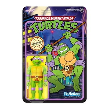 Super7 Teenage Mutant Ninja Turtles Donatello - 3.75" TMNT Action Figure with Accessories Classic Cartoon Collectibles and Retro Toys - Image 1